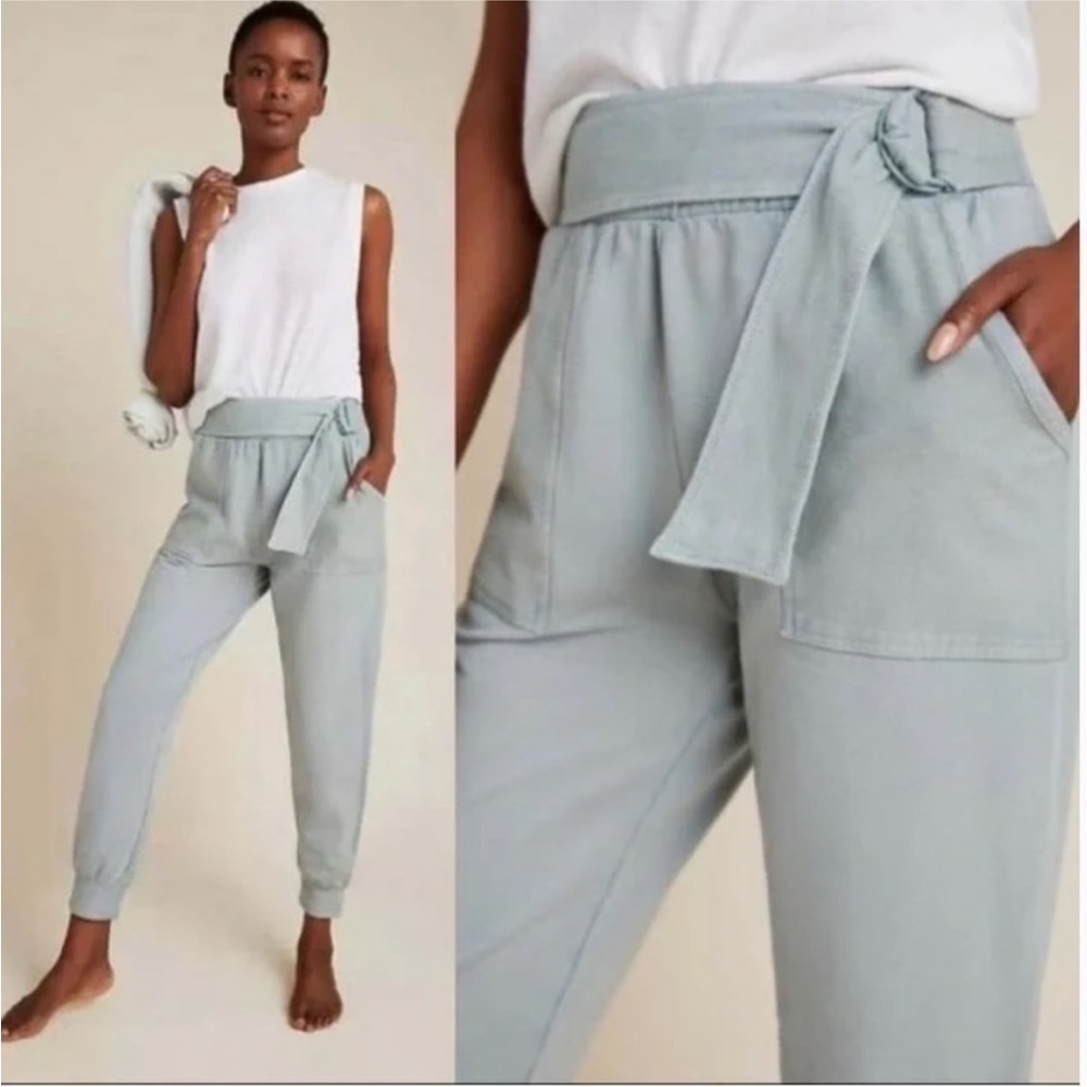 ANTHROPOLOGIE Sydney Waisted Joggers in Sky XLP